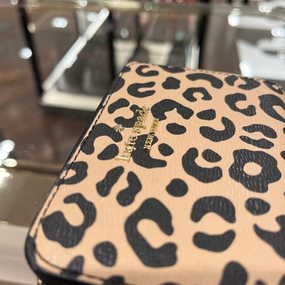 KATE SPADE DARCY GRAPHIC LEOPARD SMALL ZIP CARDCASE WALLET W/GIFT POUCH - Picture 4 of 9